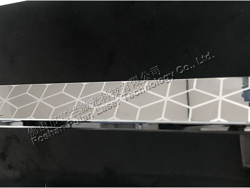 Stainless steel door handle handle laser marking pattern