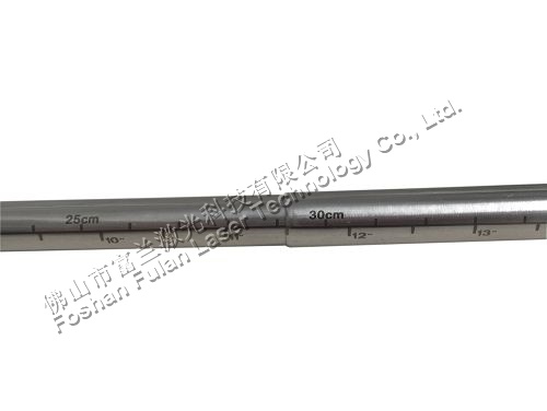 Stainless steel telescopic rod laser marking black ruler scale