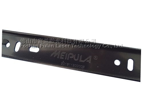 Slide rail laser marking lettering