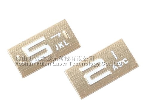 Plastic press key laser marking