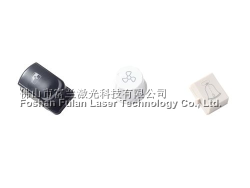 Plastic button switch laser marking