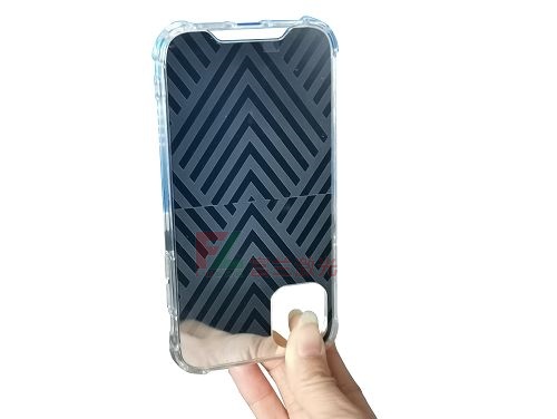 Mirror plastic mobile phone case laser marking pattern